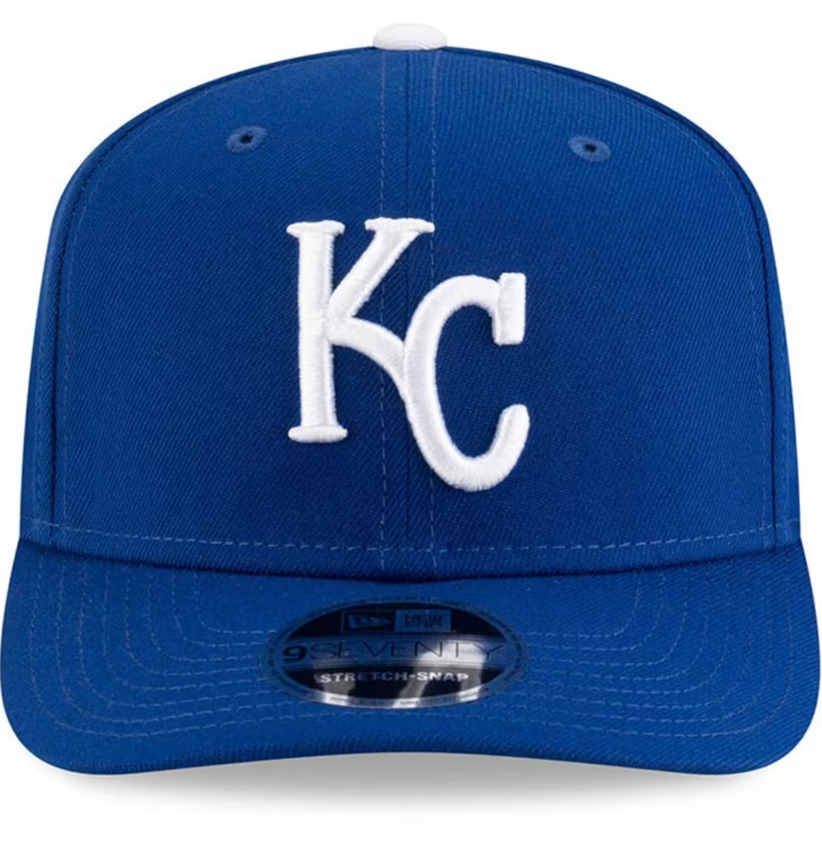 Kansas City Royals Blue New Era Player Replica 9SEVENTY Stretch Snap Adjustable Hat Official Team Hat Sports Fan Cap Official MLB Team Hat Baseball Fa