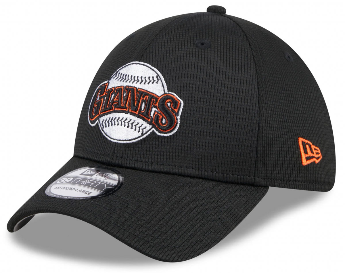 Men s San Francisco Giants New Era 2024 Batting Practice Black 39THIRTY Flex-Fit Hat Official Team Hat Sports Fan Cap Official MLB Team Hat Baseball F