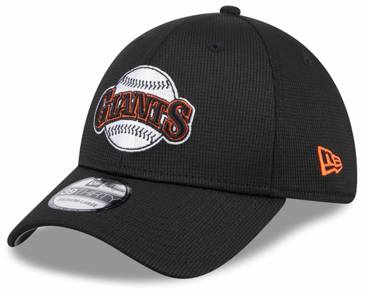 Men s San Francisco Giants New Era 2024 Batting Practice Black 39THIRTY Flex-Fit Hat Official Team Hat Sports Fan Cap Official MLB Team Hat Baseball F