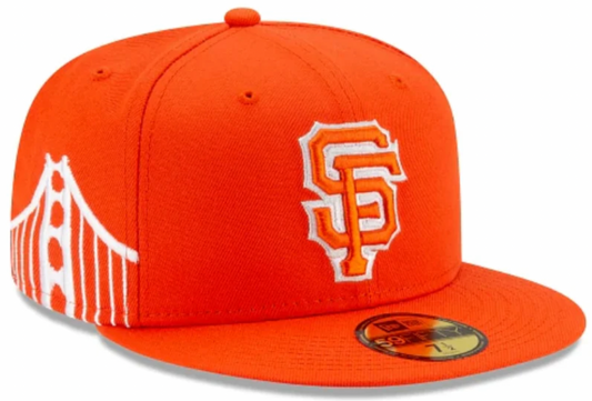 Men s San Francisco Giants New Era Orange City Connect 59FIFTY Fitted Hat Official Team Hat Sports Fan Cap Official MLB Team Hat Baseball Fan Cap