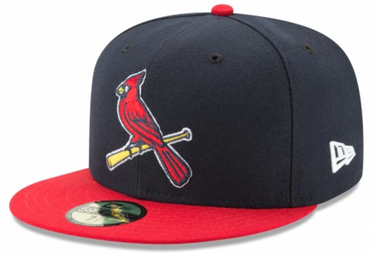 Men s St Louis Cardinals New Era Navy Red Game Authentic Collection Alternate 2 On-Field 59FIFTY Fitted Hat Official Team Hat Sports Fan Cap Official
