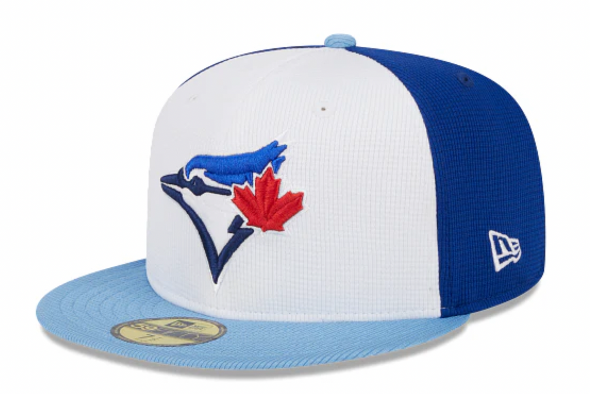 Toronto Blue Jays New Era White Blue 2024 Spring Training 59FIFTY Fitted Hat Official Team Hat Sports Fan Cap Official MLB Team Hat Baseball Fan Cap