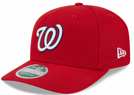 Washington Nationals Red New Era Player Replica 9SEVENTY Stretch Snap Adjustable Hat Official Team Hat Sports Fan Cap Official MLB Team Hat Baseball F