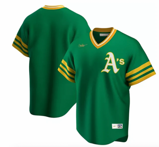 Men s Oakland Athletics Nike Kelly Green Road Cooperstown Collection Team Jersey Official Team Jersey Sports Fan Apparel Official MLB Team Apparel Bas