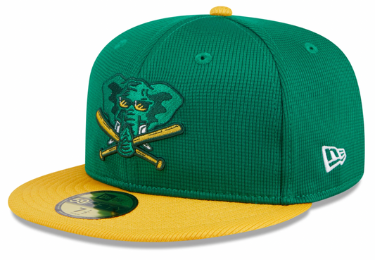 Men s Oakland Athletics New Era Green 2024 Batting Practice 59FIFTY Fitted Hat Official Team Hat Sports Fan Cap Official MLB Team Hat Baseball Fan Cap