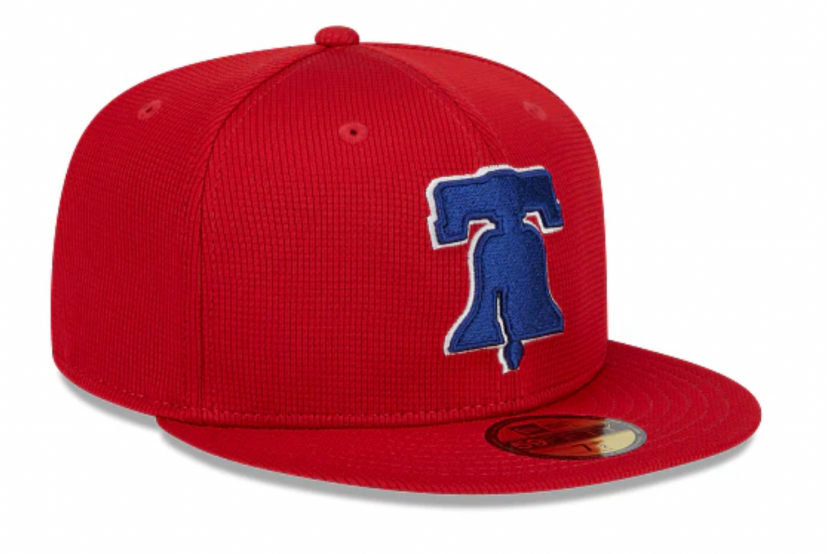 Philadelphia Phillies New Era Red 2025 Spring Training 59FIFTY Fitted Hat Official Team Hat Sports Fan Cap Official MLB Team Hat Baseball Fan Cap