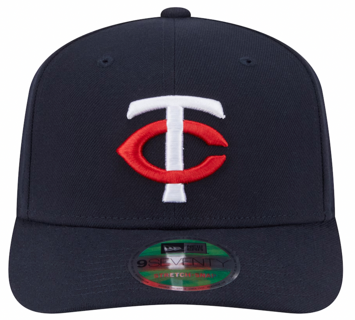 Minnesota Twins Navy New Era Player Replica 9SEVENTY Stretch Snap Adjustable Hat Official Team Hat Sports Fan Cap Official MLB Team Hat Baseball Fan C