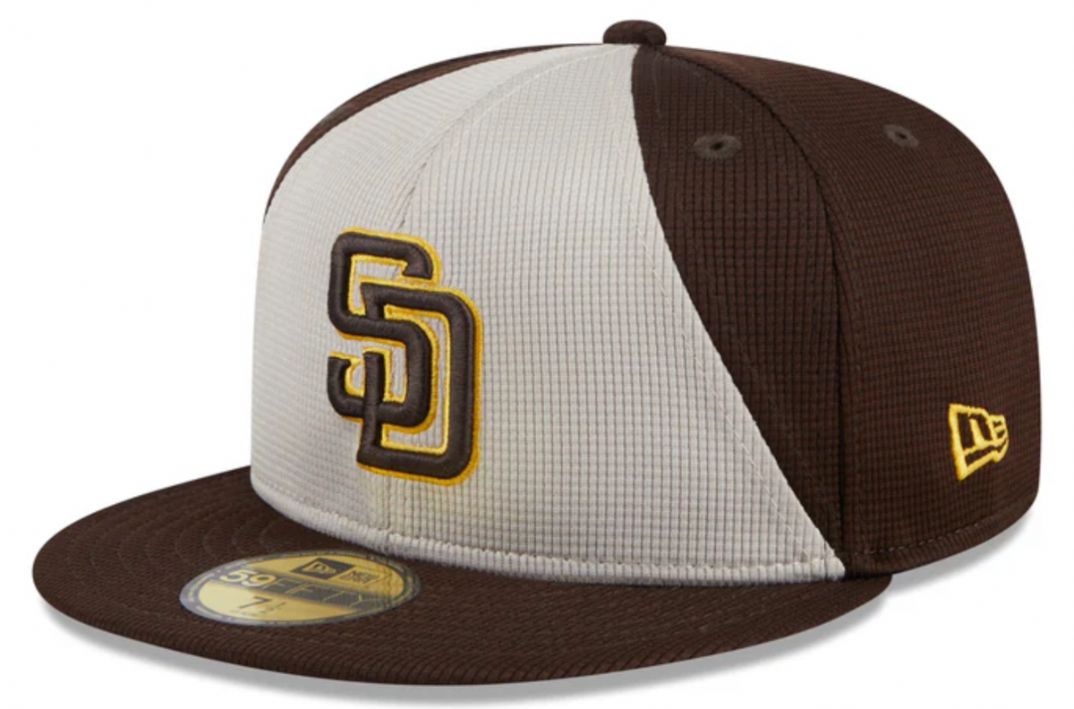 Men s San Diego Padres New Era Brown 2024 Batting Practice 59FIFTY Fitted Hat Official Team Hat Sports Fan Cap Official MLB Team Hat Baseball Fan Cap