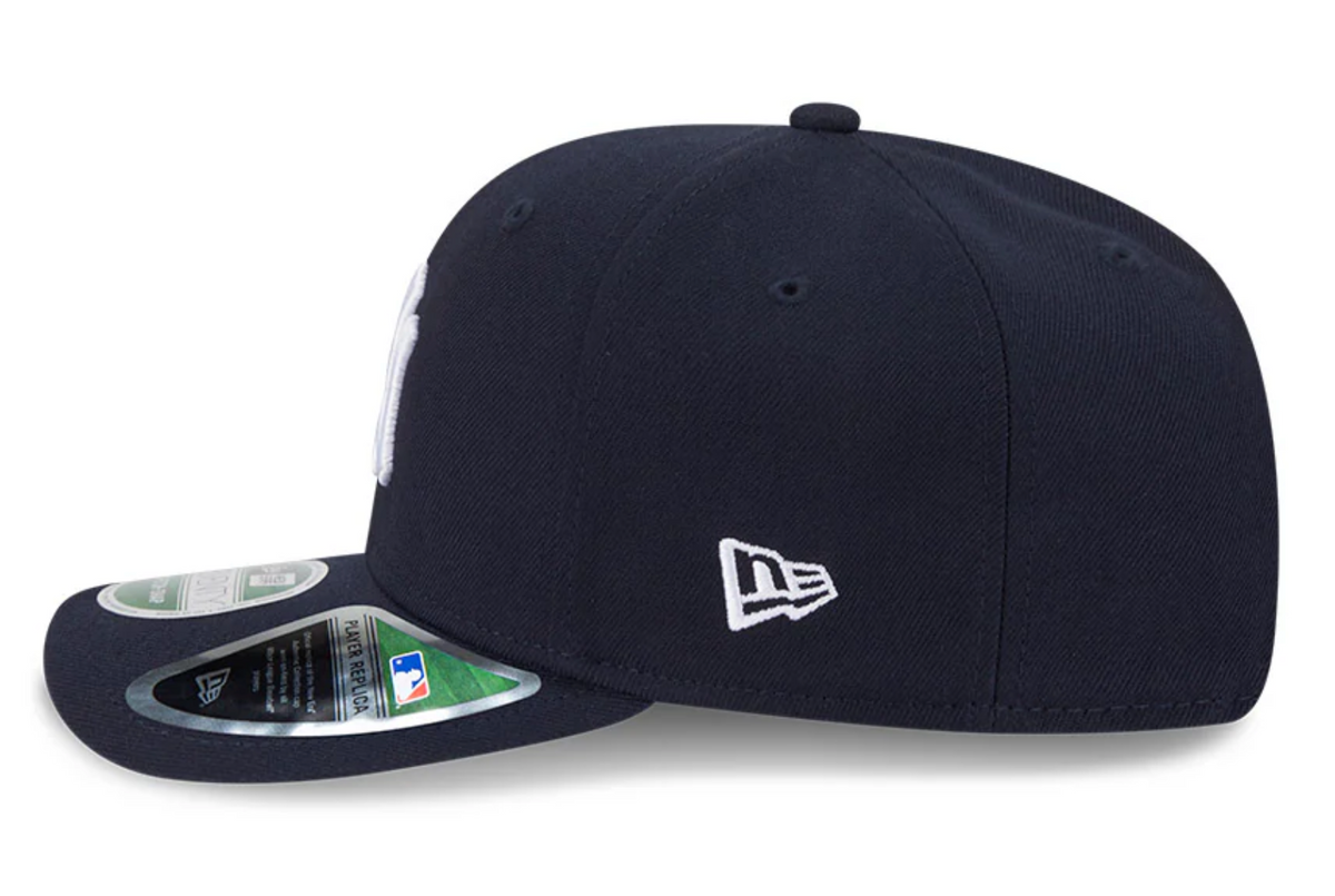 New York Yankes Navy New Era Player Replica 9SEVENTY Stretch Snap Adjustable Hat Official Team Hat Sports Fan Cap Official MLB Team Hat Baseball Fan C