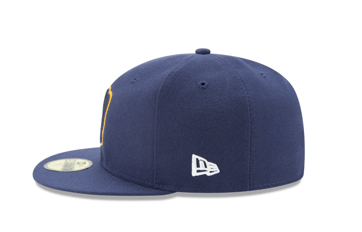 Milwaukee Brewers Authentic Collection 59Fifty Fitted Alt 2 Hat Official Team Hat Sports Fan Cap Official MLB Team Hat Baseball Fan Cap