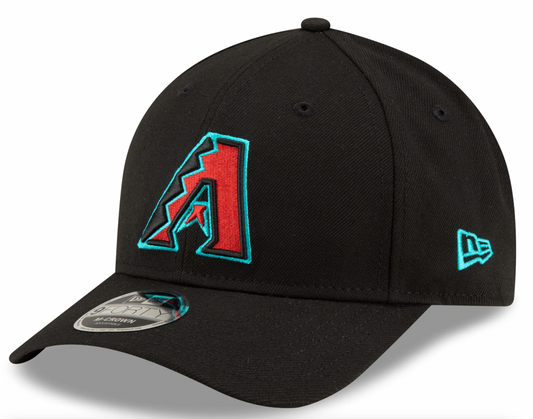 Arizona Diamondbacks Black Alternate New Era Player Replica M-Crown 9FORTY Adjustable Hat Official Team Hat Sports Fan Cap Official MLB Team Hat Baseb