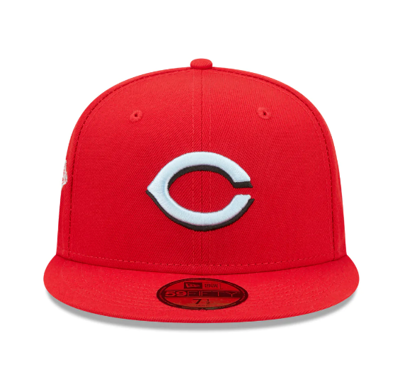 Cincinnati Reds Classic 1990 World Series Red New Era 59Fifty Fitted Hat Official Team Hat Sports Fan Cap Official MLB Team Hat Baseball Fan Cap