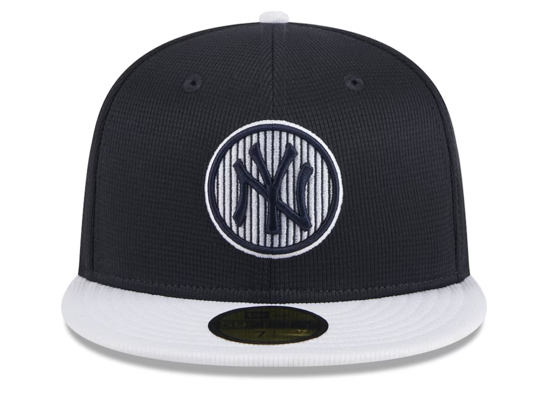 Men s New York Yankees New Era Navy 2024 Batting Practice 59FIFTY Fitted Hat Official Team Hat Sports Fan Cap Official MLB Team Hat Baseball Fan Cap