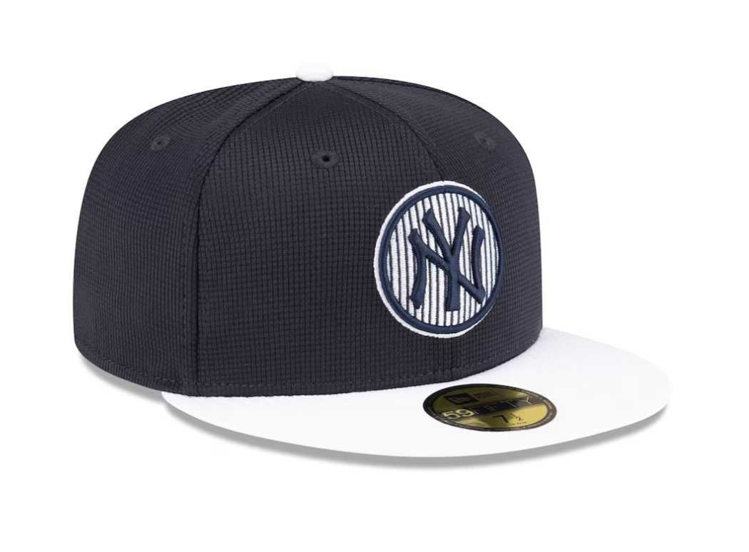Men s New York Yankees New Era Navy 2024 Batting Practice 59FIFTY Fitted Hat Official Team Hat Sports Fan Cap Official MLB Team Hat Baseball Fan Cap