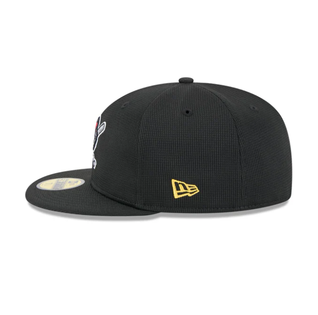 Pittsburgh Pirates New Era Black 2025 Spring Training 59FIFTY Fitted Hat Official Team Hat Sports Fan Cap Official MLB Team Hat Baseball Fan Cap