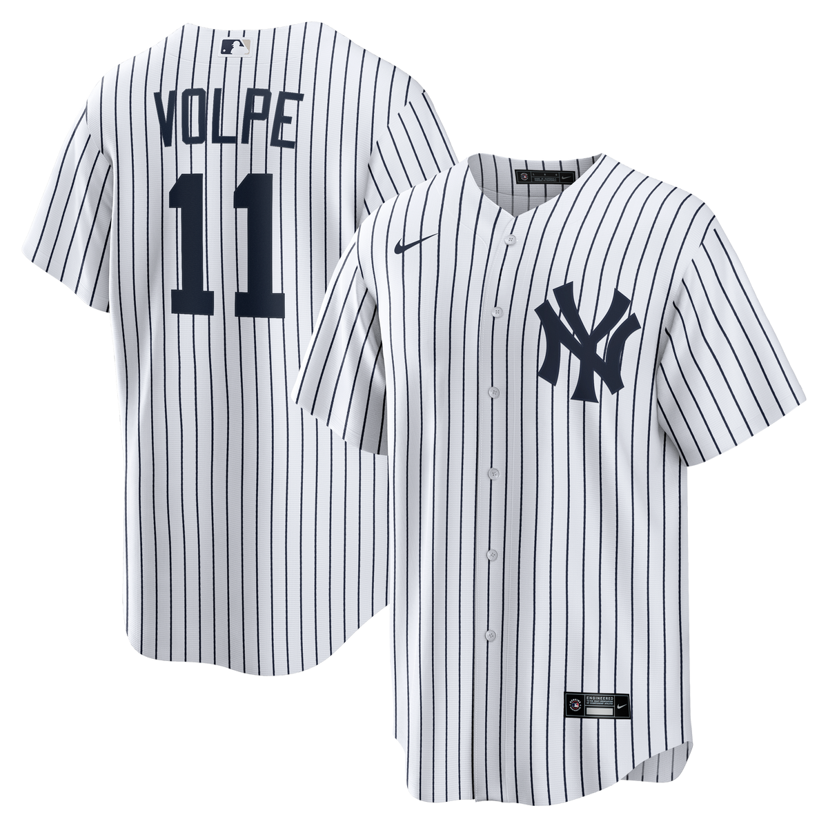 Men s Anthony Volpe New York Yankees Nike Home White Replica Jersey Official Team Jersey Sports Fan Apparel Official MLB Team Apparel Baseball Fan Gea