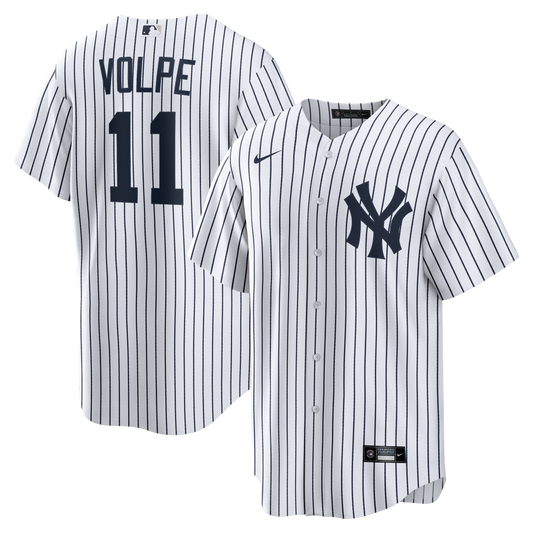 Men s Anthony Volpe New York Yankees Nike Home White Replica Jersey Official Team Jersey Sports Fan Apparel Official MLB Team Apparel Baseball Fan Gea