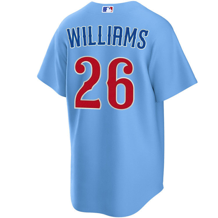 NIKE Men s Chicago Cubs Billy Williams 26 Light Blue 2nd Alternate Replica Jersey Official Team Jersey Sports Fan Apparel Official MLB Team Apparel Ba