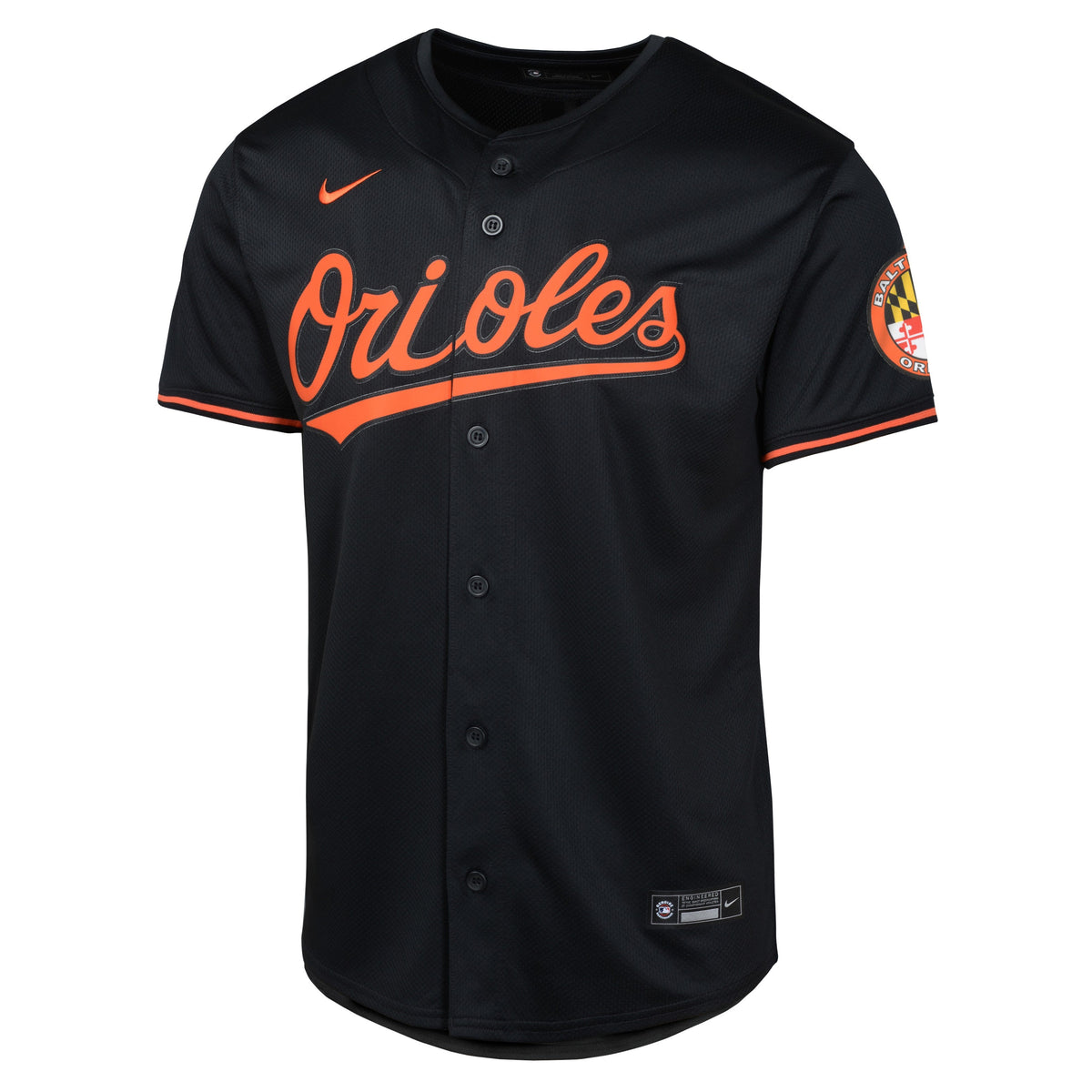 Youth Baltimore Orioles NIKE Black Alternate Limited Blank Replica Jersey Official Team Jersey Sports Fan Apparel Official MLB Team Apparel Baseball F