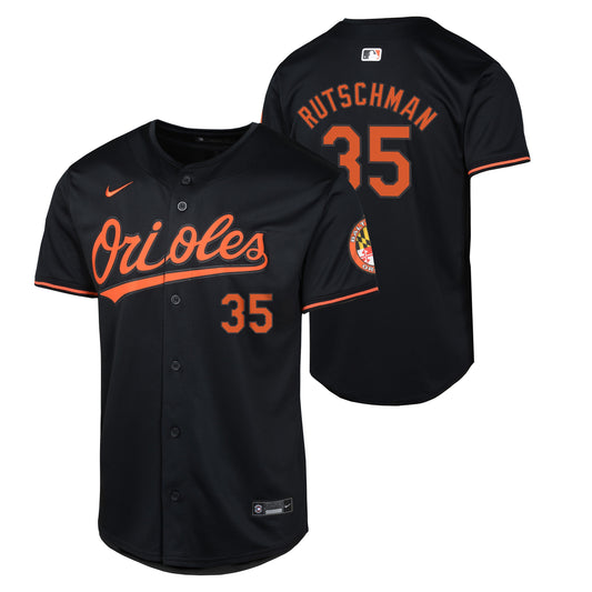 Youth Adley Rutschman NIKE Black Alternate Limited Replica Jersey Official Team Jersey Sports Fan Apparel Official MLB Team Apparel Baseball Fan Gear