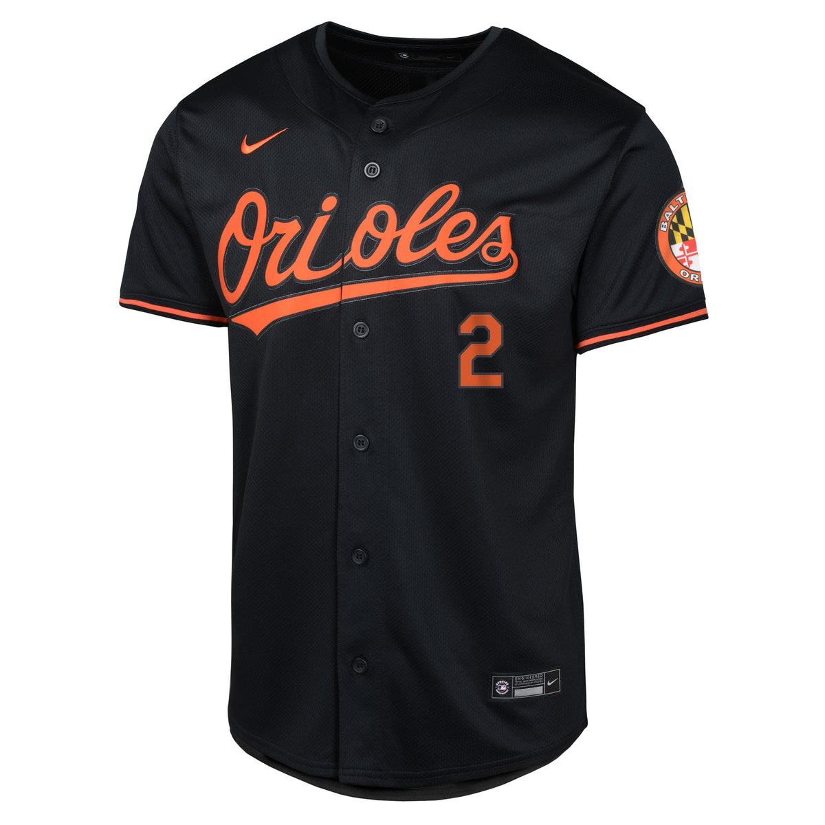Youth Gunnar Henderson Baltimore Orioles NIKE Black Limited Replica Jersey Official Team Jersey Sports Fan Apparel Official MLB Team Apparel Baseball
