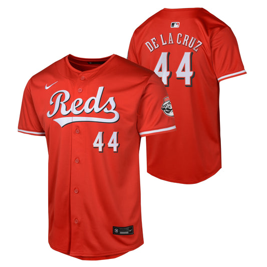 Youth Elly De La Cruz Cincinnati Reds NIKE Red Alternate Limited Replica Jersey Official Team Jersey Sports Fan Apparel Official MLB Team Apparel Base