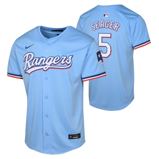 Youth Corey Seager Texas Rangers NIKE Blue Alternate Limited Replica Jersey Official Team Jersey Sports Fan Apparel Official MLB Team Apparel Baseball