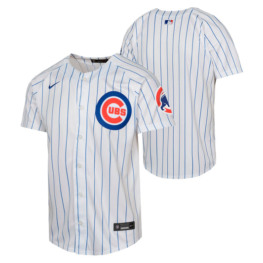 Youth Chicago Cubs Home White Nike Limited Blank Replica Jersey Official Team Jersey Sports Fan Apparel Official MLB Team Apparel Baseball Fan Gear