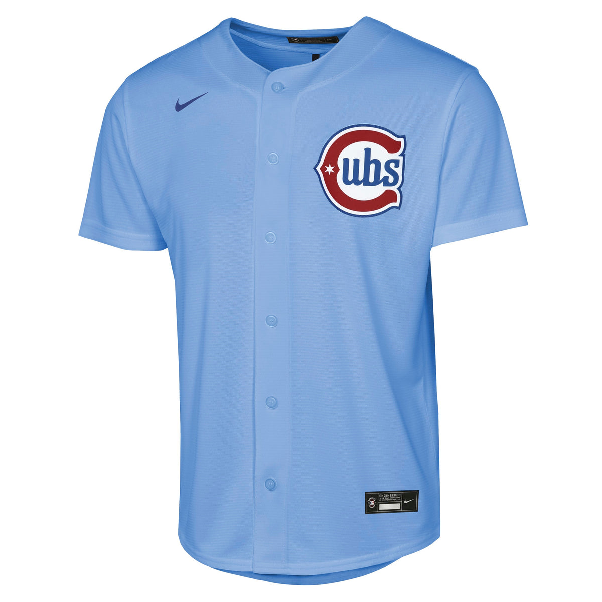 Youth Chicago Cubs Alex Bregman Alternate 2 NIKE Baseline Powder Blue Replica Jersey Official Team Jersey Sports Fan Apparel Official MLB Team Apparel