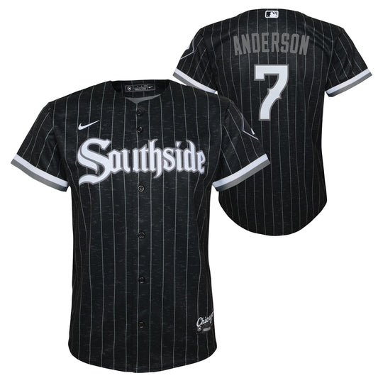 Tim Anderson Chicago White Sox Child Nike Black City Connect Replica Jersey Official Team Jersey Sports Fan Apparel Official MLB Team Apparel Baseball