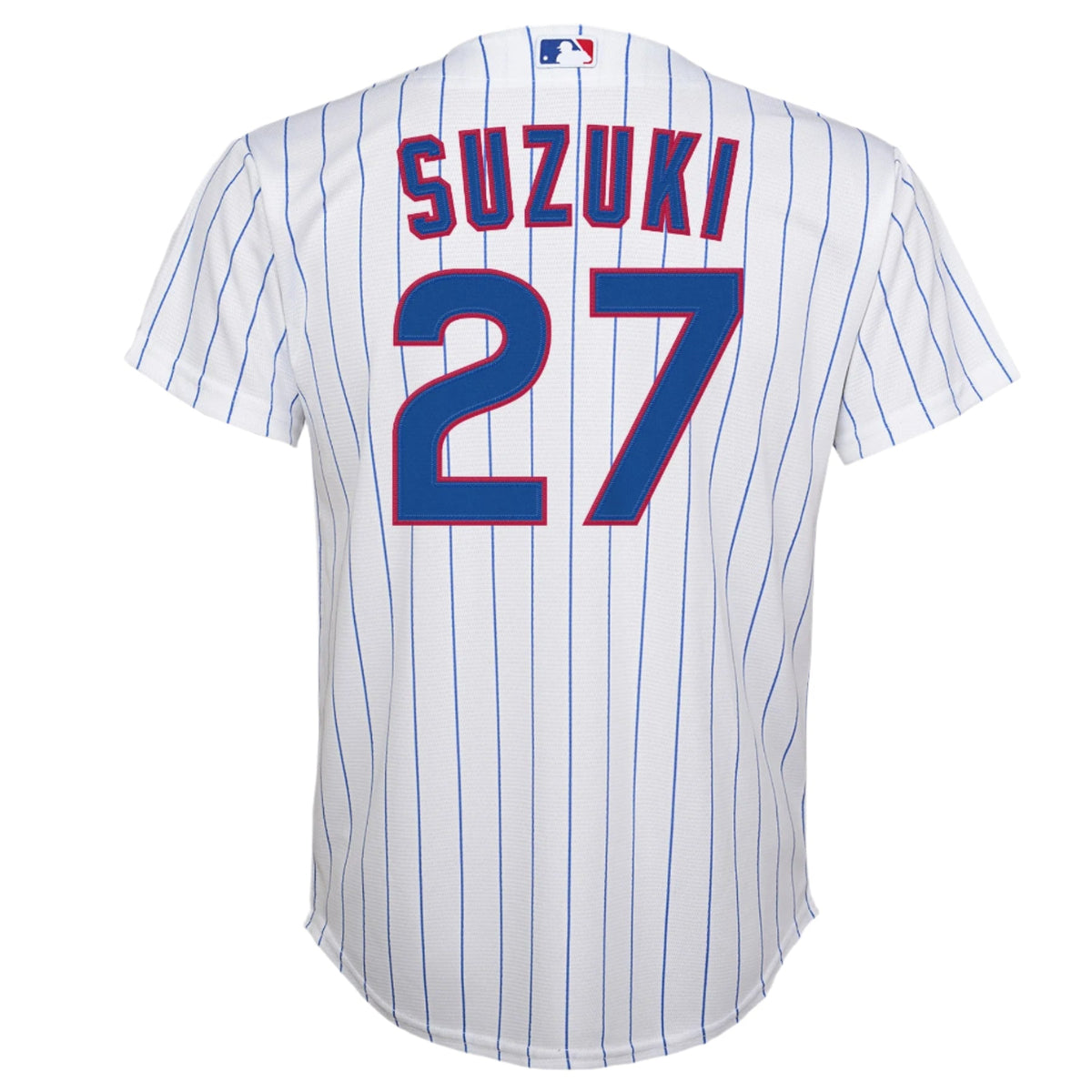 NIKE Youth Seiya Suzuki Chicago Cubs White Home Game Replica Jersey Official Team Jersey Sports Fan Apparel Official MLB Team Apparel Baseball Fan Gea