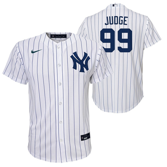 Youth Aaron Judge New York Yankees White Home Replica Player Jersey Official Team Jersey Sports Fan Apparel Official MLB Team Apparel Baseball Fan Gea