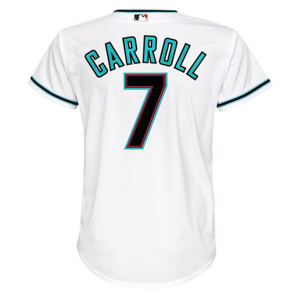 Youth Corbin Carroll Arizona Diamondbacks White Home Replica NIKE Screen Print Jersey Official Team Jersey Sports Fan Apparel Official MLB Team Appare