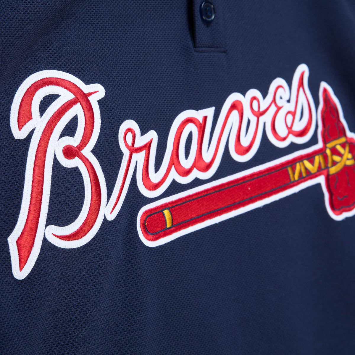 Men s Atlanta Braves Chipper Jones 2003 Mitchell And Ness Navy Cooperstown Batting Practice Jersey Official Team Jersey Sports Fan Apparel Official ML