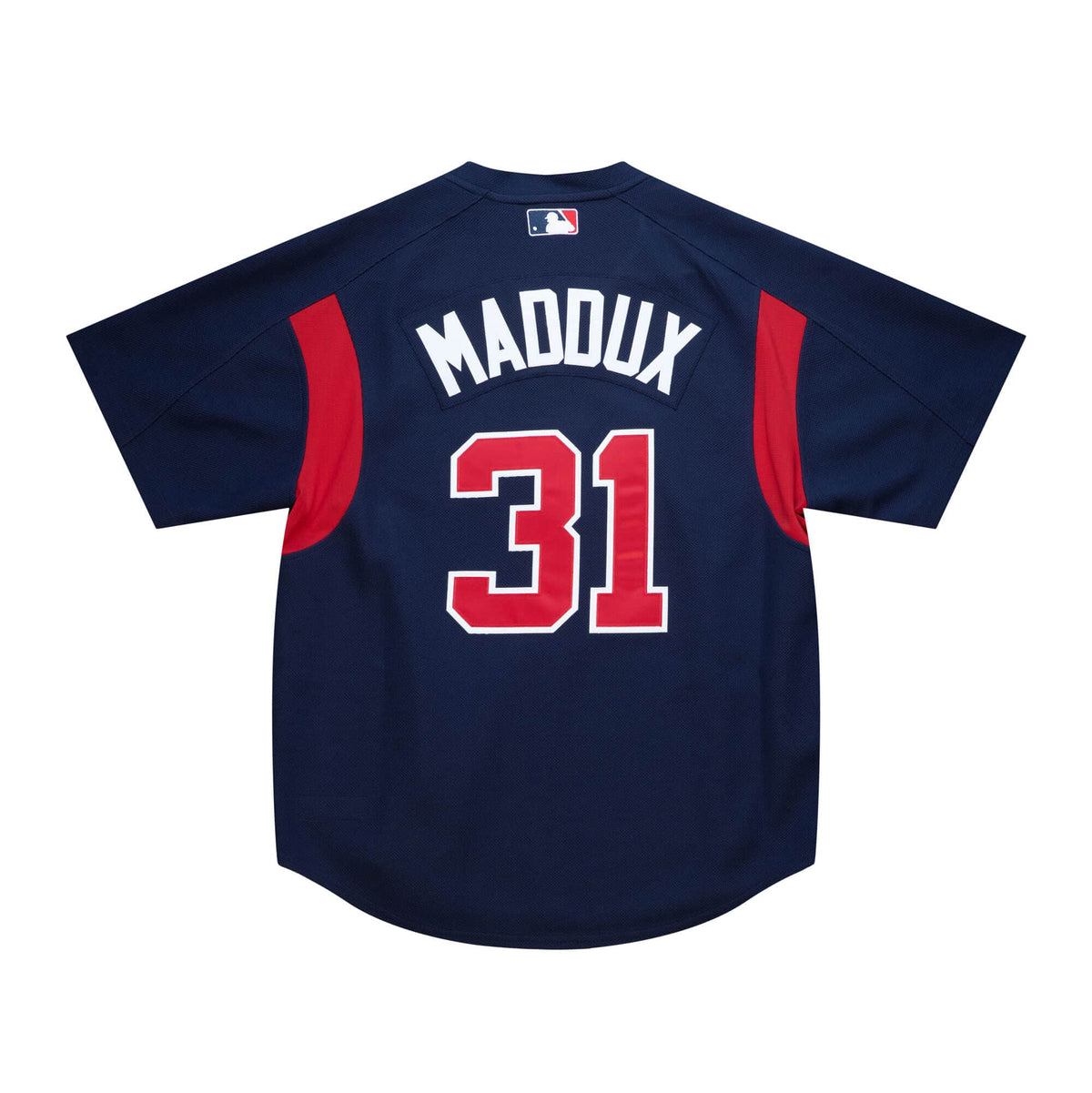 Men s Atlanta Braves Greg Maddux 2003 Mitchell And Ness Navy Cooperstown Batting Practice Jersey Official Team Jersey Sports Fan Apparel Official MLB