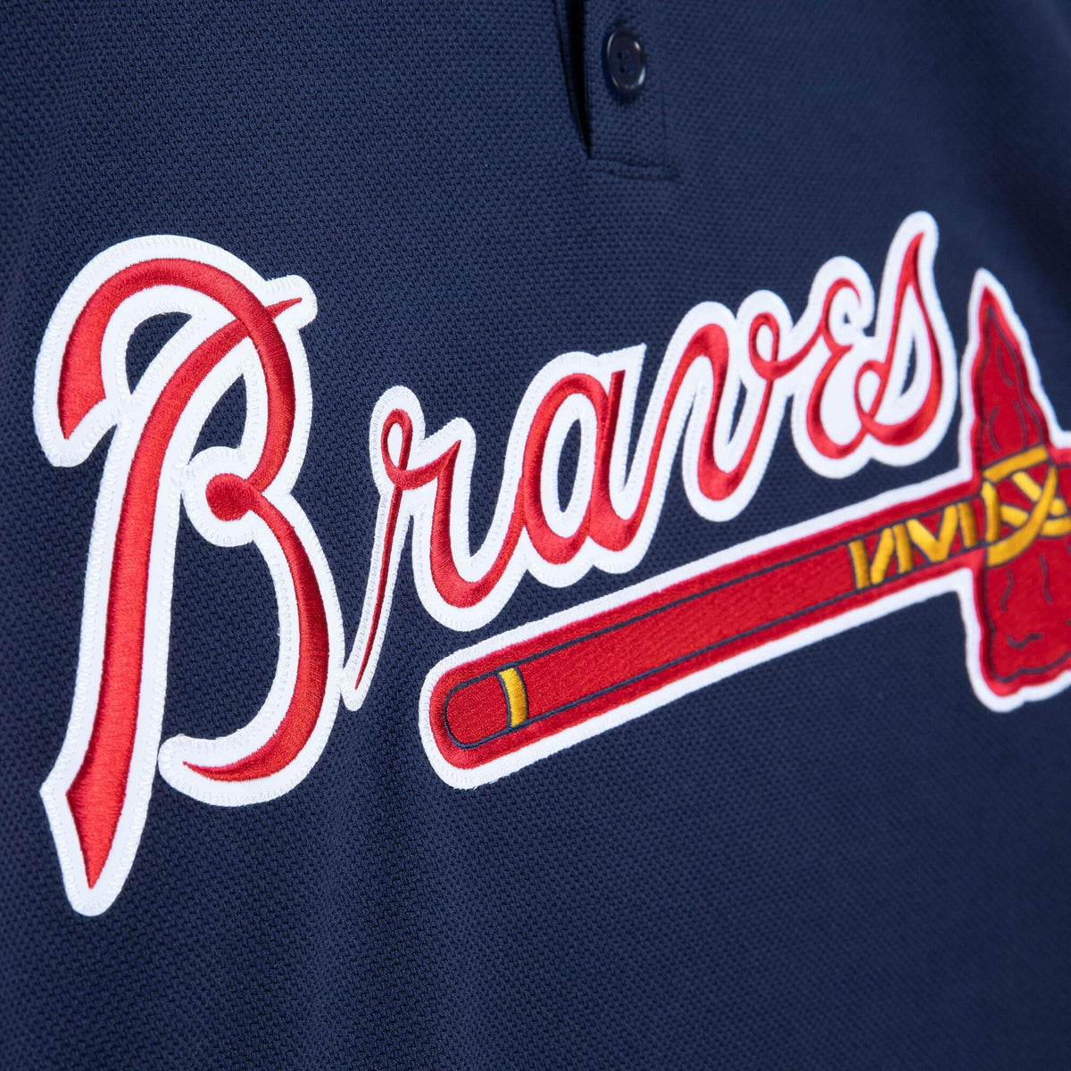 Men s Atlanta Braves John Smoltz 2003 Mitchell And Ness Navy Cooperstown Batting Practice Jersey Official Team Jersey Sports Fan Apparel Official MLB