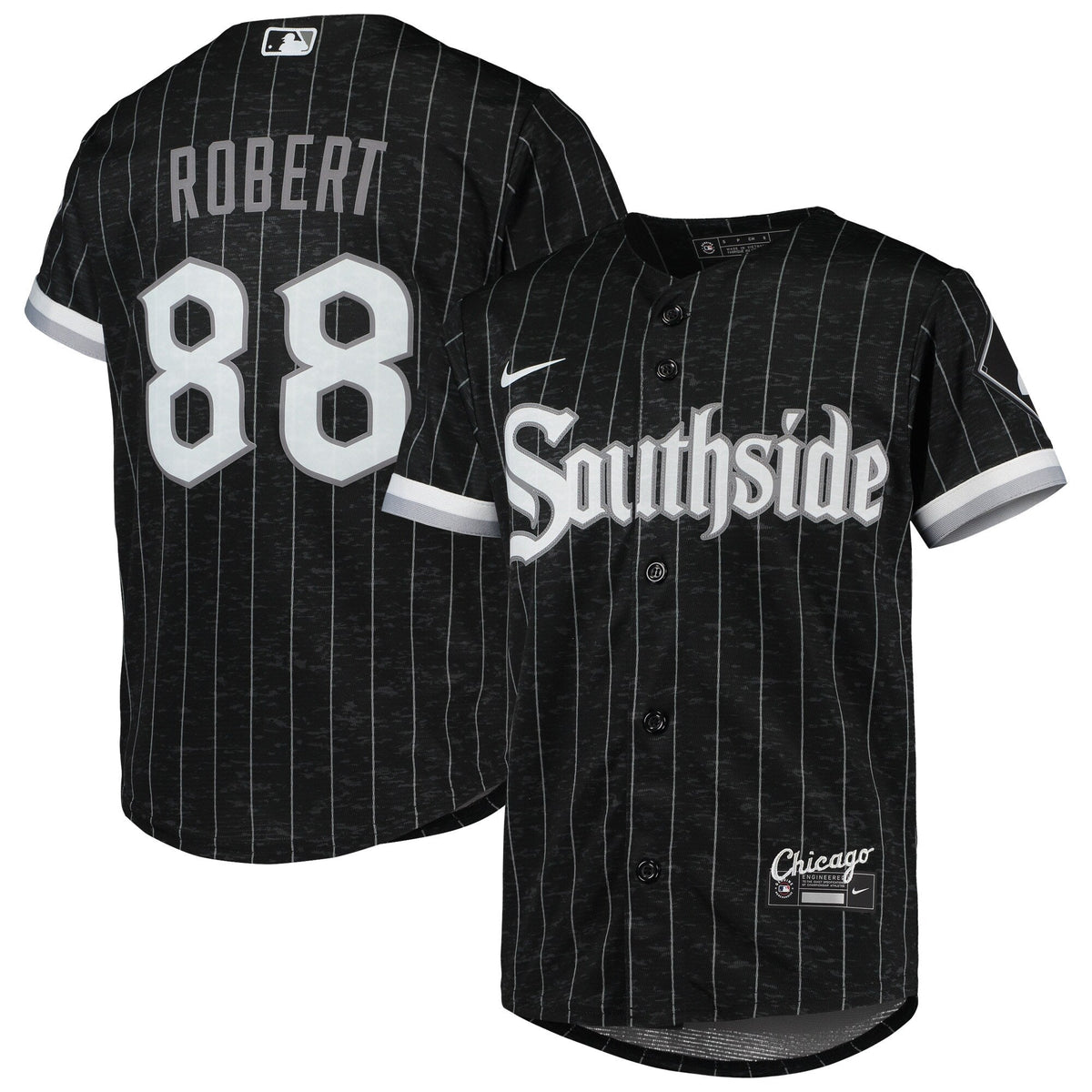 Youth Chicago White Sox Luis Robert Nike Black Anthracite City Connect Replica Player Jersey Official Team Jersey Sports Fan Apparel Official MLB Team