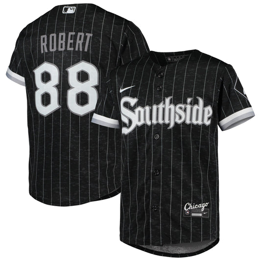 Youth Chicago White Sox Luis Robert Nike Black Anthracite City Connect Replica Player Jersey Official Team Jersey Sports Fan Apparel Official MLB Team