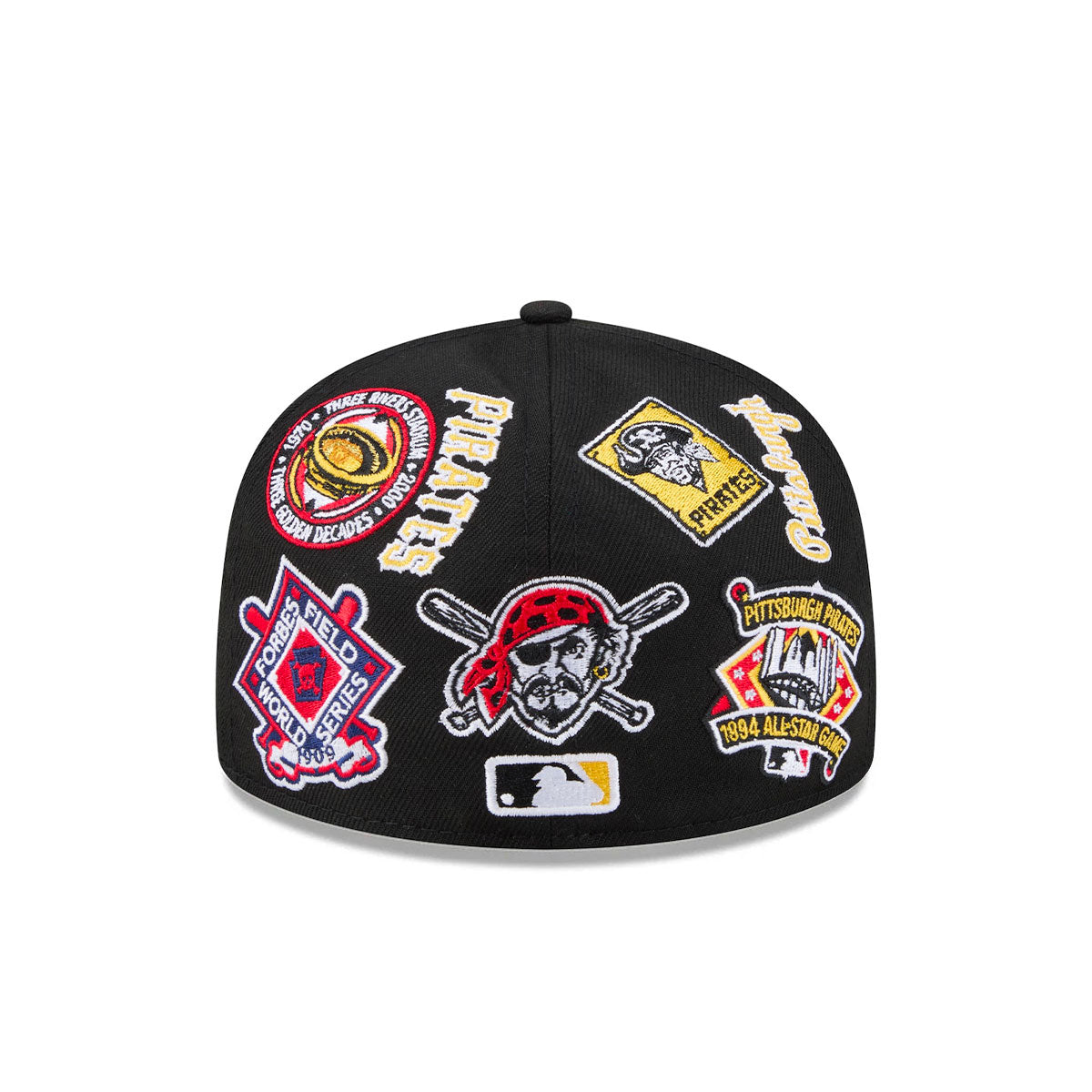 Pittsburgh Pirates MLB All Over Patch 59FIFTY New Era Official Team Hat Sports Fan Cap Official MLB Team Hat Baseball Fan Cap