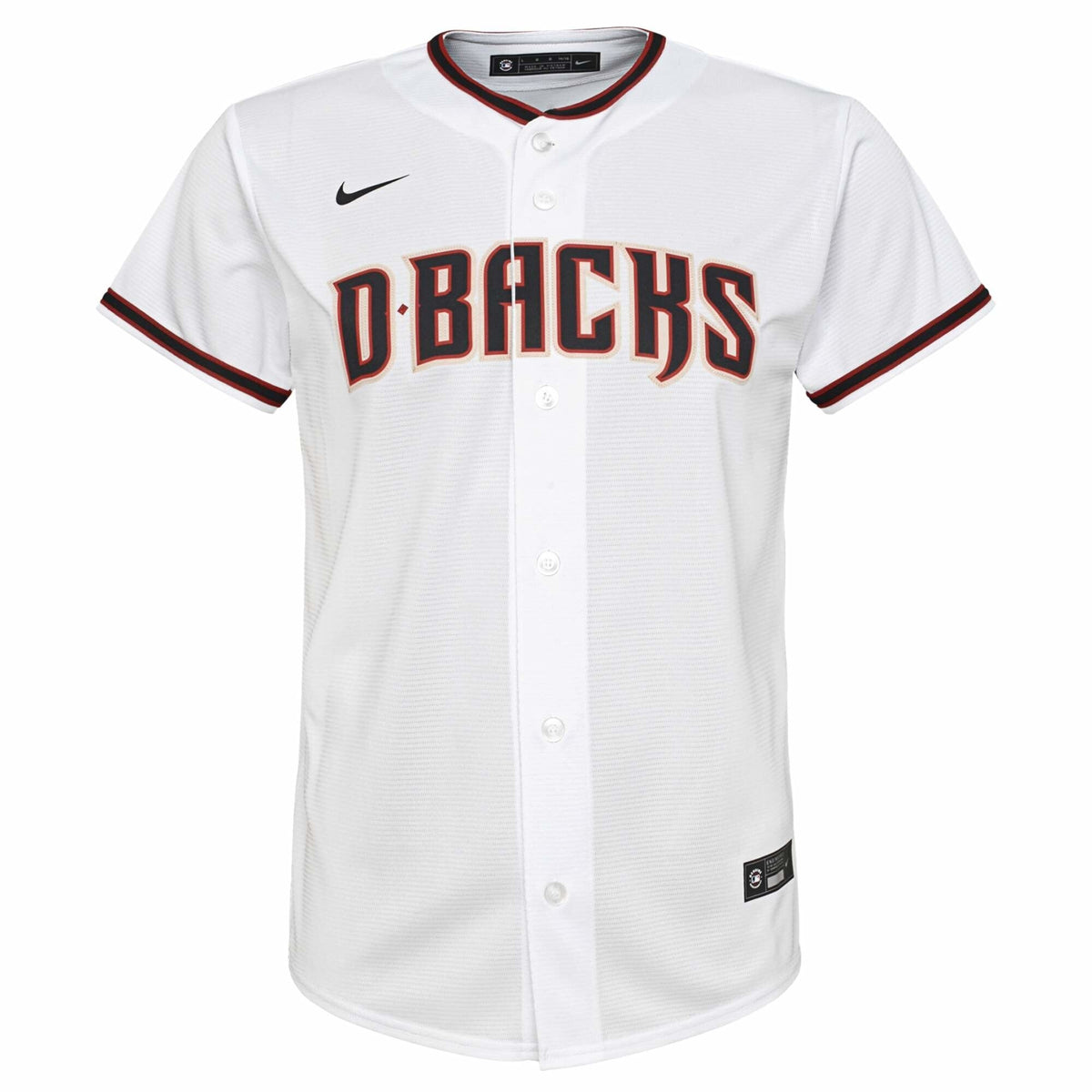 Youth Nike Arizona Diamondbacks Home White Replica Jersey Official Team Jersey Sports Fan Apparel Official MLB Team Apparel Baseball Fan Gear