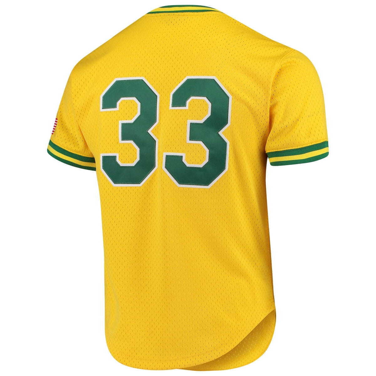 Mitchell And Ness Oakland Athletics Jose Canseco 1990 Cooperstown Collection Authentic Practice Jersey - Yellow Official Team Jersey Sports Fan Appare