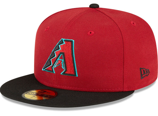 Men s Arizona Diamondbacks New Era Red Black Home Authentic Collection On-Field 59FIFTY Fitted Hat Official Team Hat Sports Fan Cap Official MLB Team