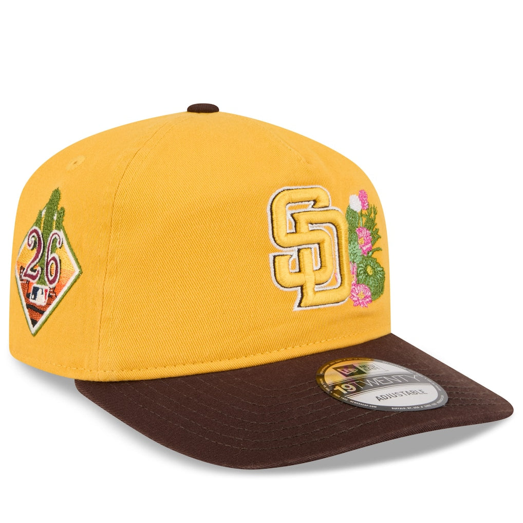 San Diego Padres MLB 19Twenty Spring Training New Era Yellow Brown Official Team Hat Sports Fan Cap Official MLB Team Hat Baseball Fan Cap