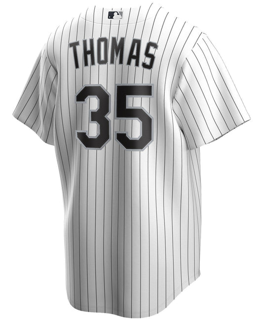 NIKE Men s Frank Thomas Chicago White Sox White Home Premium Twill Replica Jersey Official Team Jersey Sports Fan Apparel Official MLB Team Apparel Ba