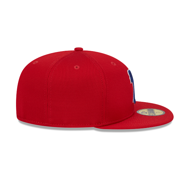 Philadelphia Phillies New Era Red 2025 Spring Training 59FIFTY Fitted Hat Official Team Hat Sports Fan Cap Official MLB Team Hat Baseball Fan Cap