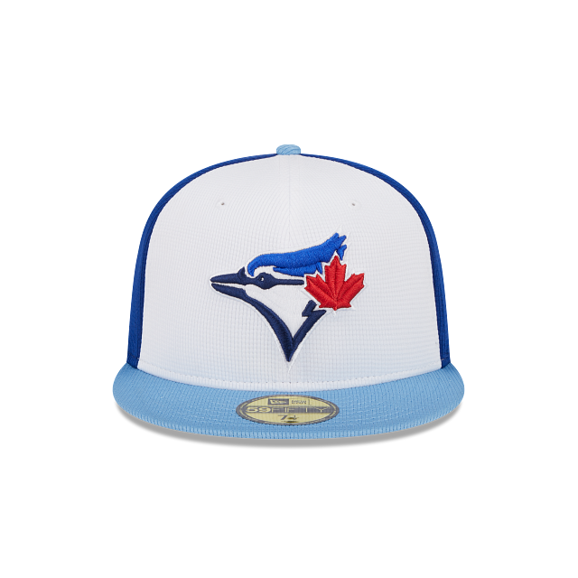 Toronto Blue Jays New Era White Blue 2024 Spring Training 59FIFTY Fitted Hat Official Team Hat Sports Fan Cap Official MLB Team Hat Baseball Fan Cap