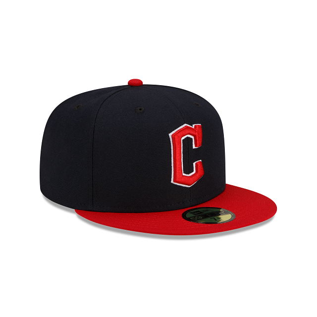 Cleveland Guardians New Era 2 Tone Home On Field 59FIFTY Fitted Hat Official Team Hat Sports Fan Cap Official MLB Team Hat Baseball Fan Cap