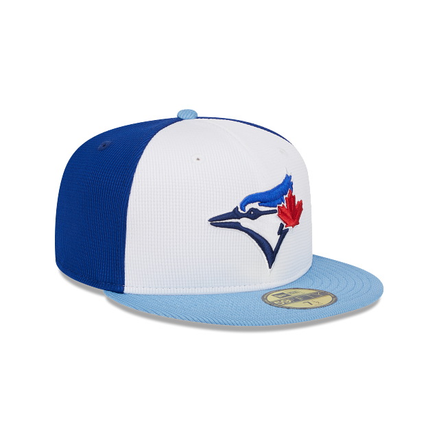 Toronto Blue Jays New Era White Blue 2024 Spring Training 59FIFTY Fitted Hat Official Team Hat Sports Fan Cap Official MLB Team Hat Baseball Fan Cap