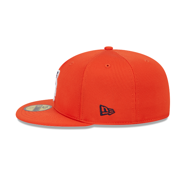 Detroit Tigers New Era Orange 2025 Spring Training 59FIFTY Fitted Hat Official Team Hat Sports Fan Cap Official MLB Team Hat Baseball Fan Cap