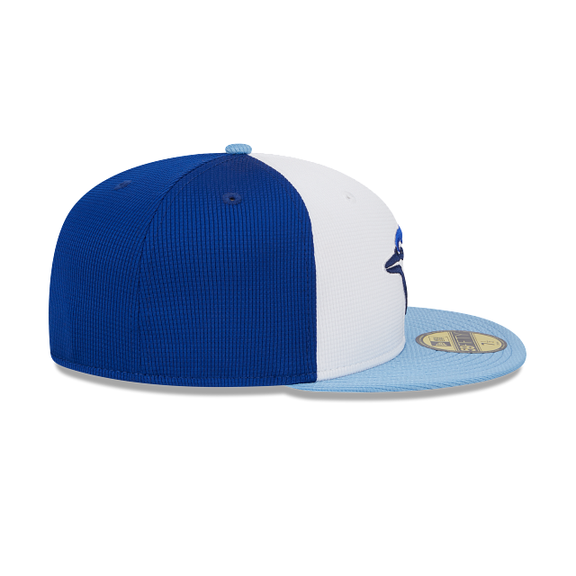 Toronto Blue Jays New Era White Blue 2024 Spring Training 59FIFTY Fitted Hat Official Team Hat Sports Fan Cap Official MLB Team Hat Baseball Fan Cap